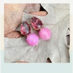 Pink Glow Drop Earrings