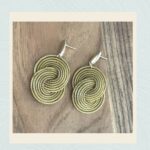 Golden Capim Spiral Earrings