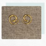 Golden Spiral Earrings 