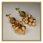 Açaí Dourado Drop Earrings