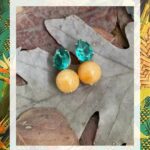 Orange Glow Drop Earrings